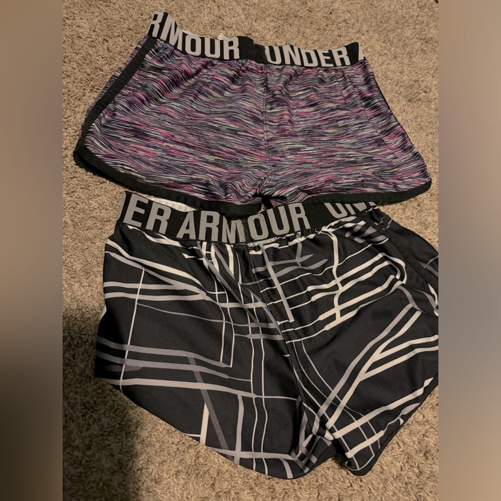 Girls youth XL Under Armour running shorts.